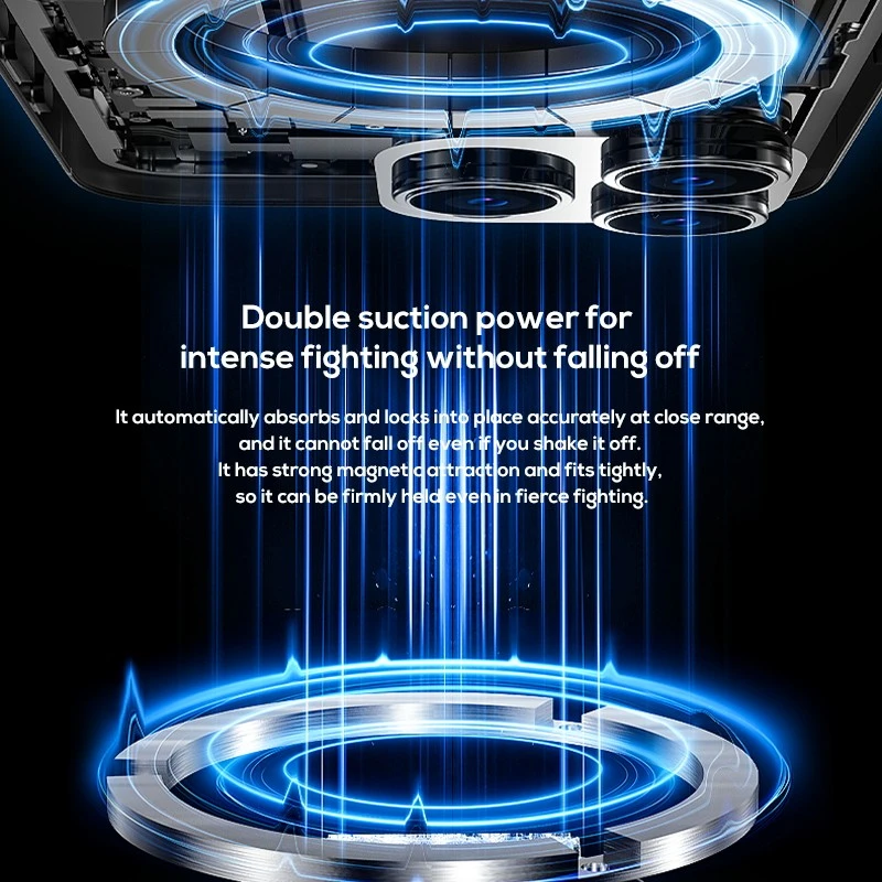 MEMO CX10 Three Styles Magnetic Back Clip Digital Display Frozen RGB Led Gaming Mobile Phone Radiator Cooler